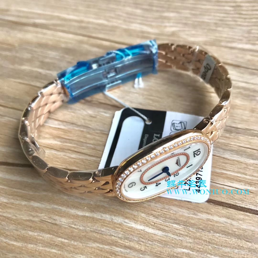 【视频评测KZ台湾厂超A高精仿手表】浪琴优雅圆舞曲系列L2.305.4.87.6女士石英腕表 / LAC043