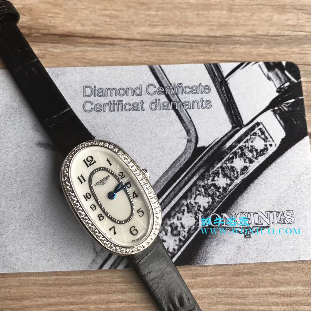 【视频评测KZ台湾厂超A高精仿手表】浪琴优雅圆舞曲系列L2.305.4.87.6女士石英腕表 / LAC043