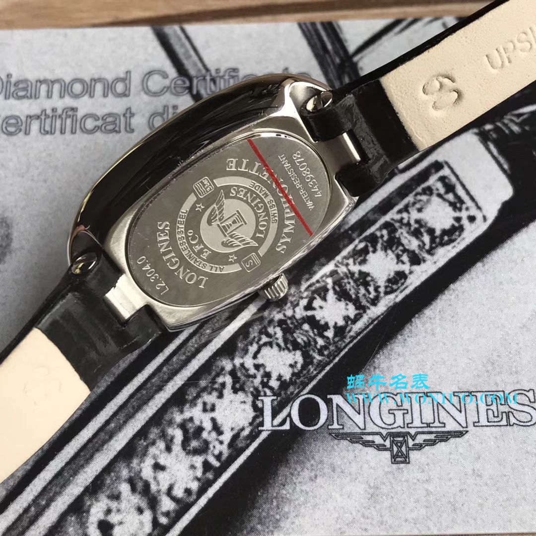 【视频评测KZ台湾厂超A高精仿手表】浪琴优雅圆舞曲系列L2.305.4.87.6女士石英腕表 / LAC043