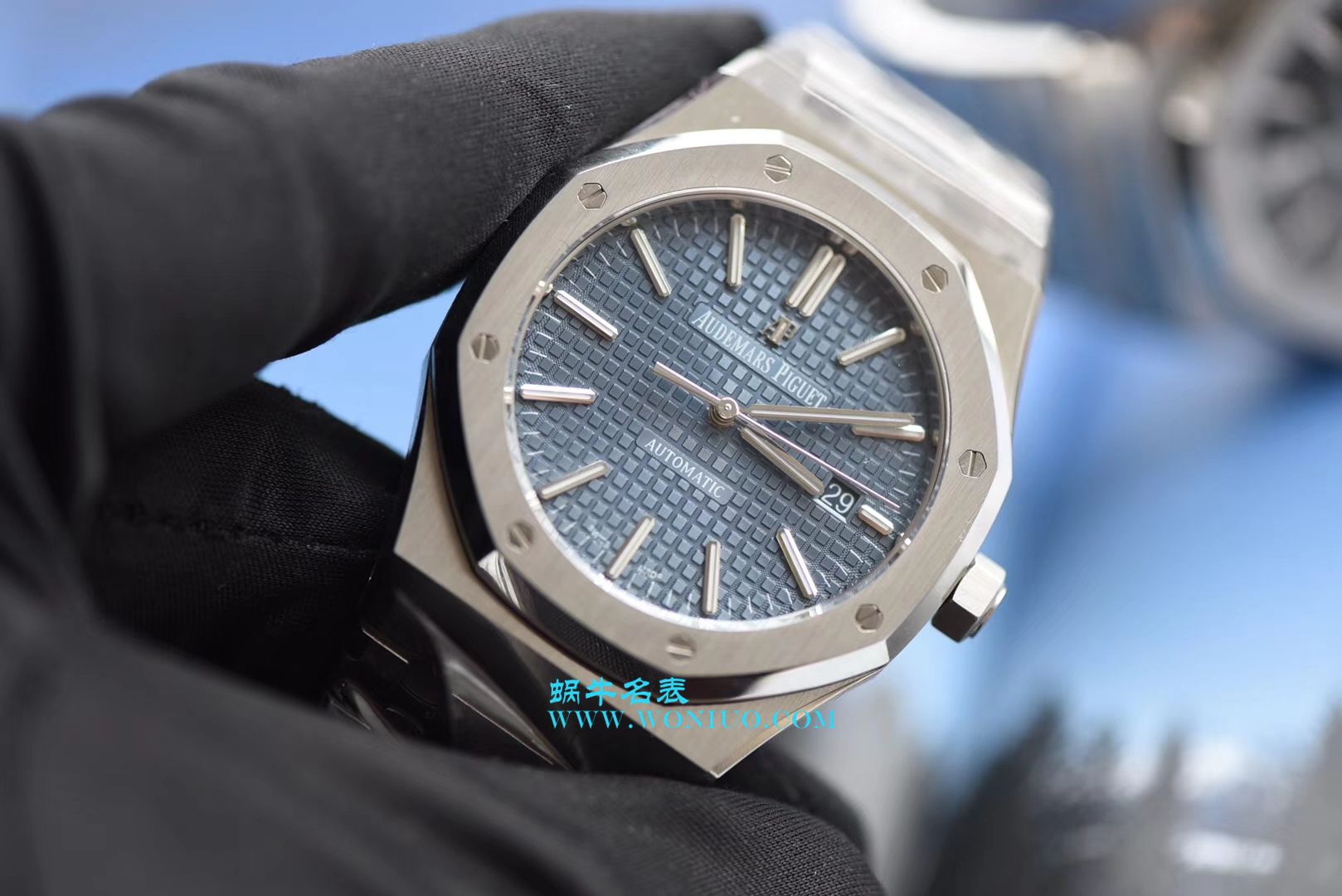 【视频测评JF一比一超A高仿手表】爱彼皇家橡树系列15400ST.OO.1220ST.03《蓝面》男表 / JFAP15400ST