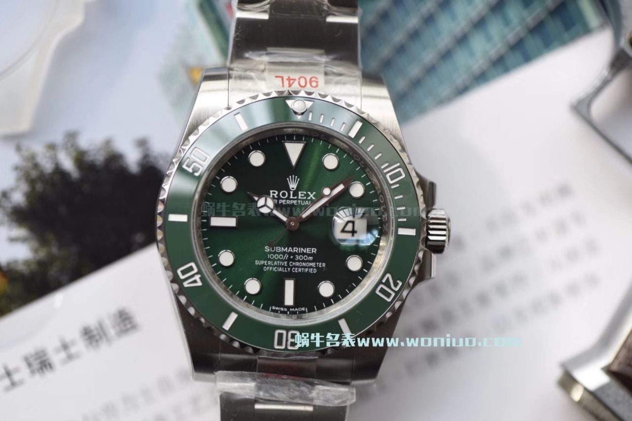 【NOOB厂V9版本904L不锈钢版本】劳力士潜航者型复刻高仿116610LV-97200 绿盘腕表(绿水鬼)、116610LN-97200 《黑水鬼》 / RCB199