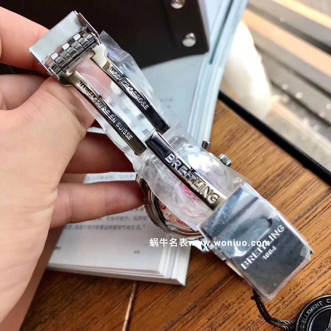 款堪称百年经典！百年灵航空计时原单货蓝面+黑面+皮带+钢带A1332412|C942|451A / BL083