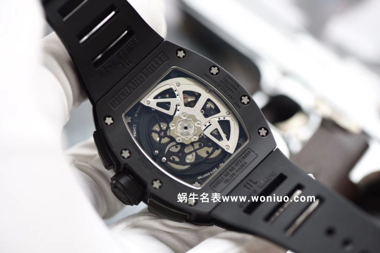 理查德米尔最新复刻高仿手表RM011-KV出品 真陶瓷顶级壳套 细节讲究 最高版本 / KVRM011BLACK