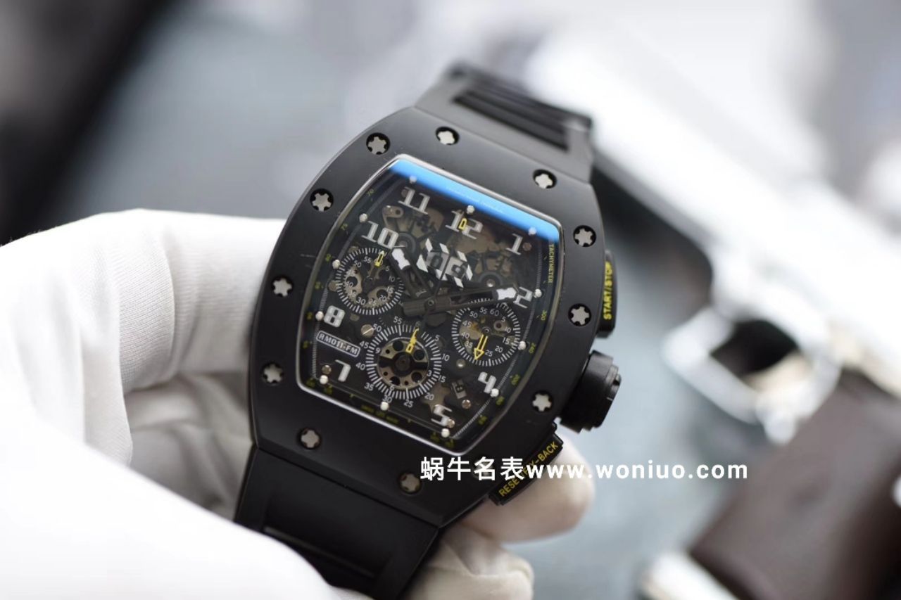 理查德米尔最新复刻高仿手表RM011-KV出品 真陶瓷顶级壳套 细节讲究 最高版本 / KVRM011BLACK