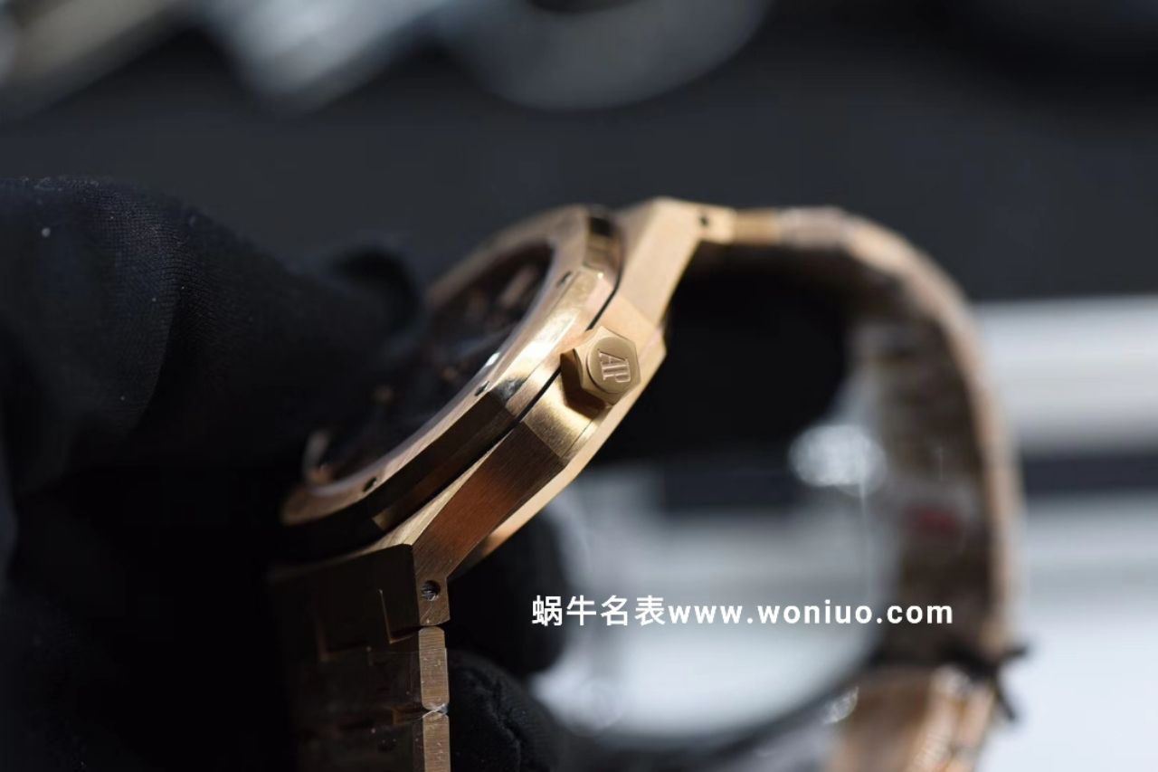 JF厂最高版本AP皇家橡树女装机械款15450 全玫瑰金黑面款 / AP133