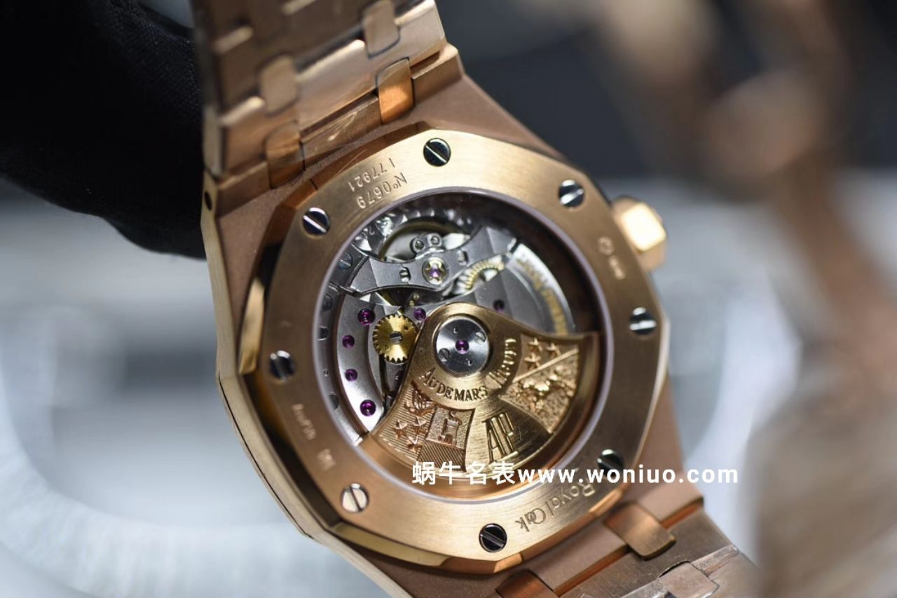 JF厂最高版本AP皇家橡树女装机械款15450 全玫瑰金黑面款 / AP133
