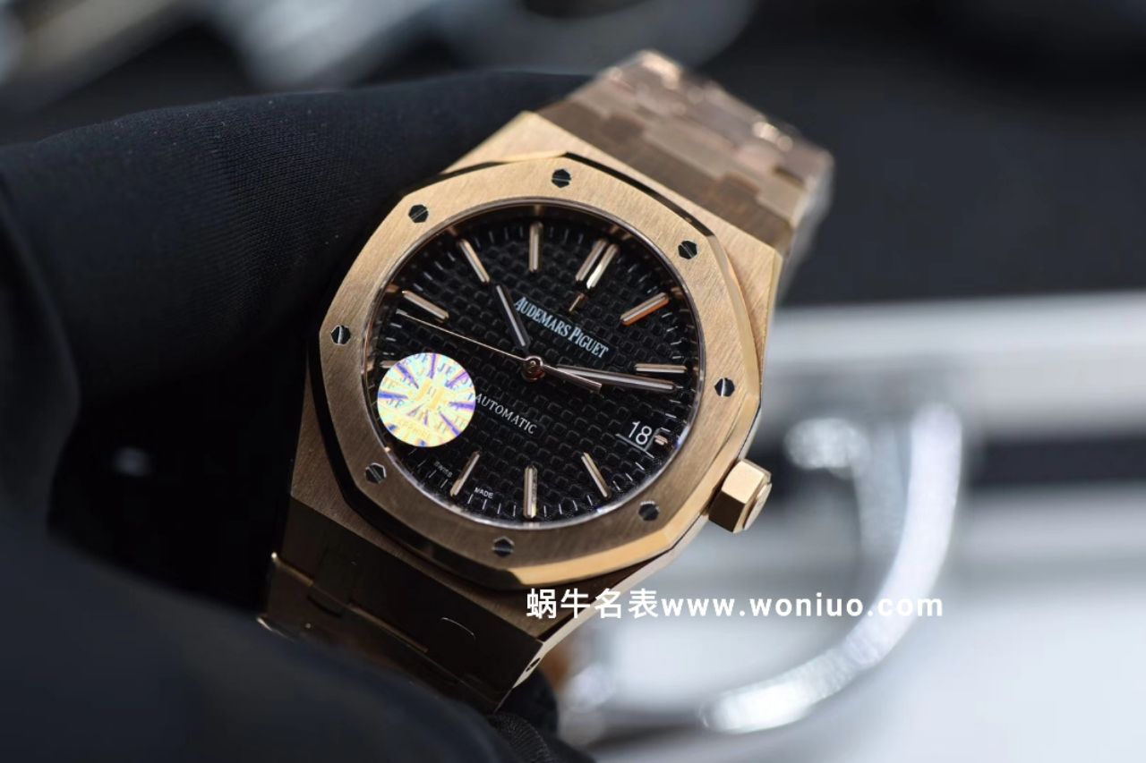 JF厂最高版本AP皇家橡树女装机械款15450 全玫瑰金黑面款 / AP133