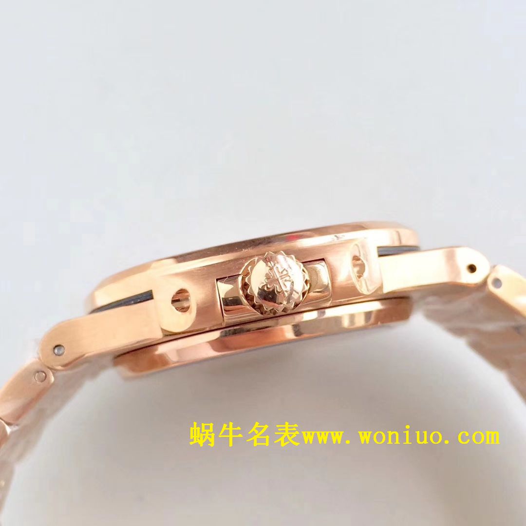 DM新品 百达翡丽复刻高仿满天星 方钻 运动系列鹦鹉螺5719/1G-001 / BD225