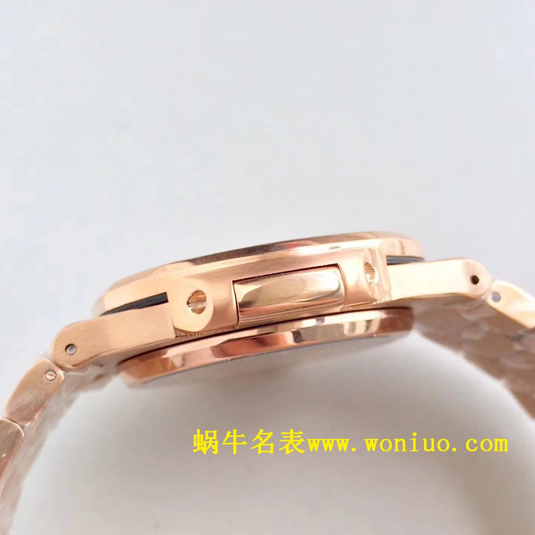 DM新品 百达翡丽复刻高仿满天星 方钻 运动系列鹦鹉螺5719/1G-001 / BD225