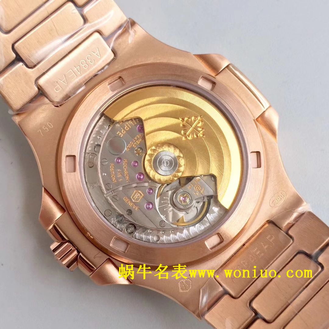 DM新品 百达翡丽复刻高仿满天星 方钻 运动系列鹦鹉螺5719/1G-001 / BD225