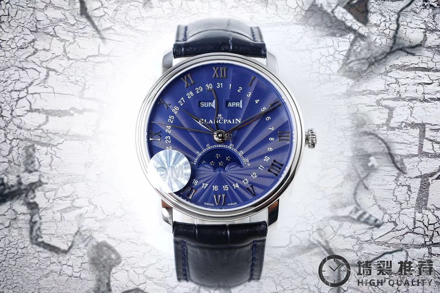 【视频评测OM1:1超A精高仿手表】宝珀经典系列 6654-1127-55B腕表 / BP022