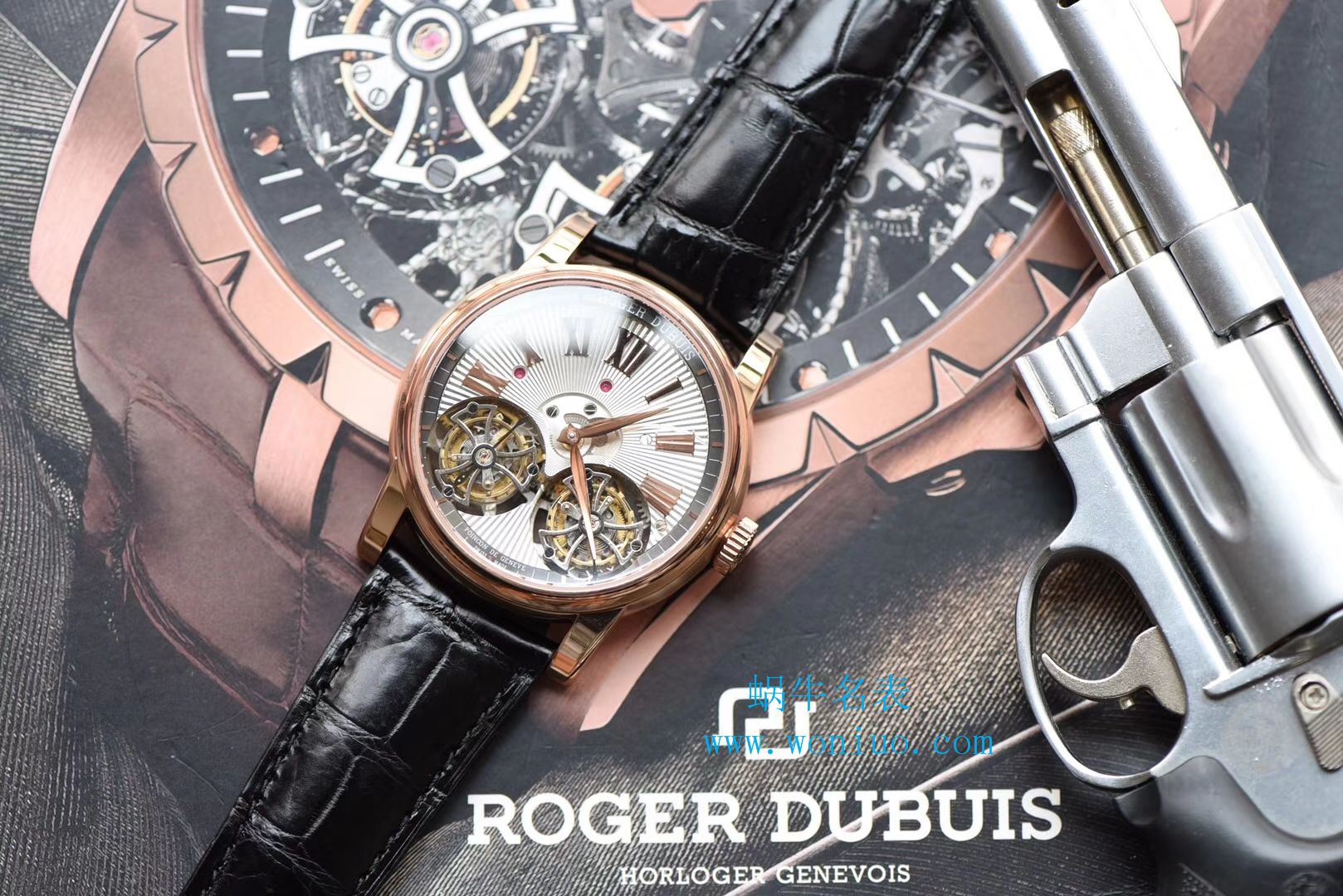 罗杰杜彼致敬系列真双陀飞轮 行业唯一一款搭载双飞轮的顶级复刻高仿腕表 / LJ022