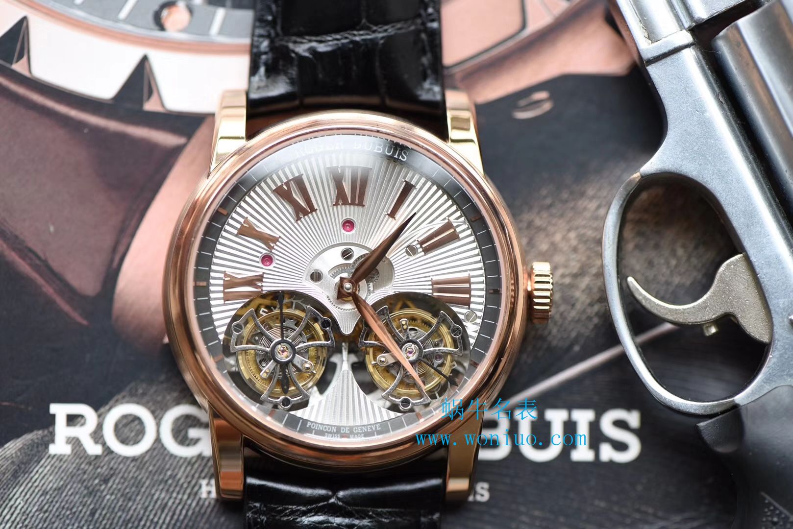 罗杰杜彼致敬系列真双陀飞轮 行业唯一一款搭载双飞轮的顶级复刻高仿腕表 / LJ022