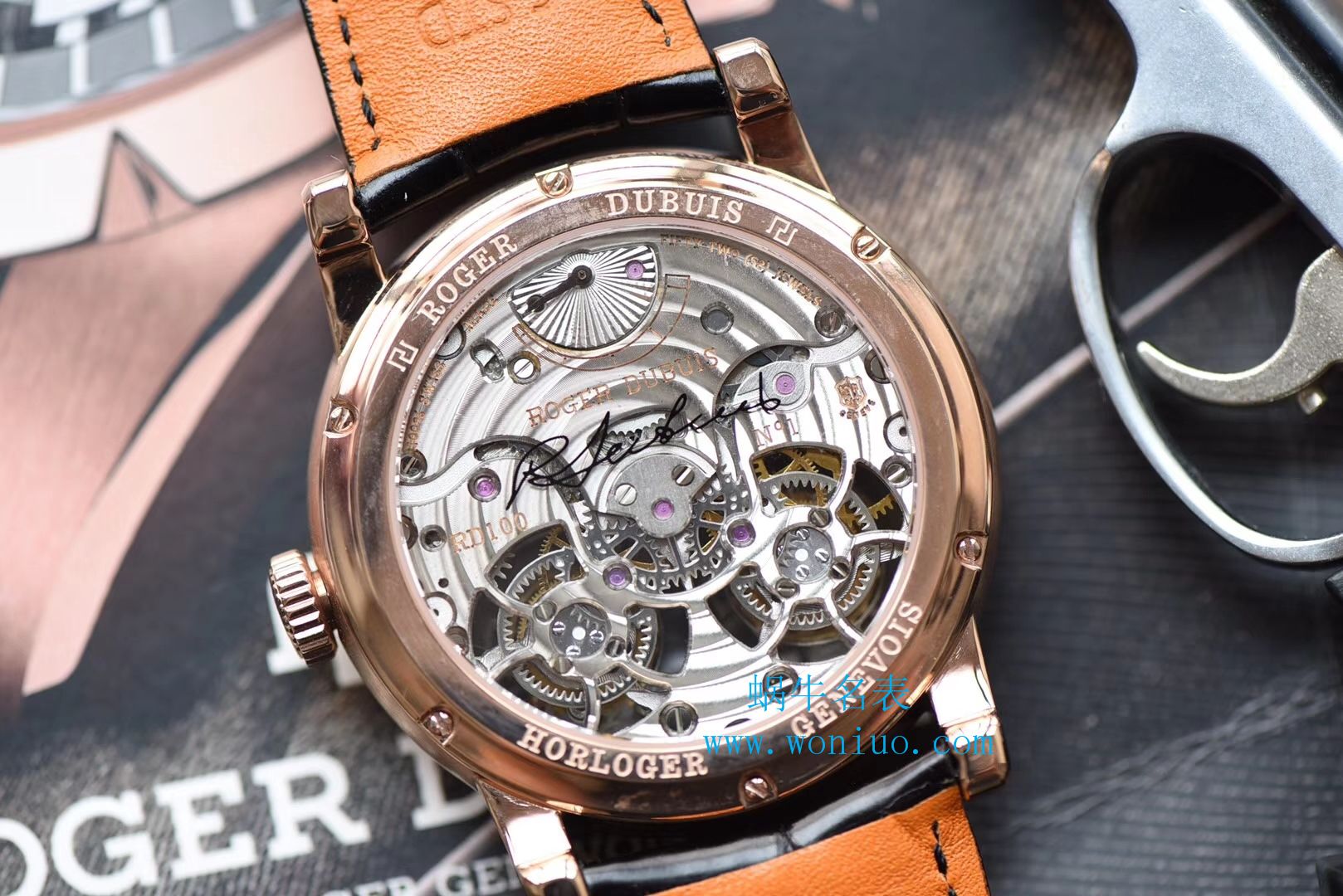 罗杰杜彼致敬系列真双陀飞轮 行业唯一一款搭载双飞轮的顶级复刻高仿腕表 / LJ022