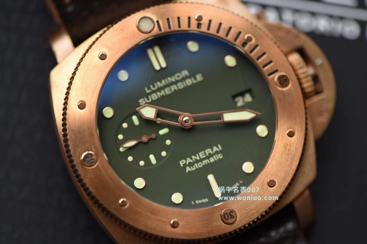 【独家视频测评VS厂顶级1:1高精仿手表】沛纳海沛纳海首款青铜战士史泰龙电影同款PAM 00382腕表 / VSPAMBF00382