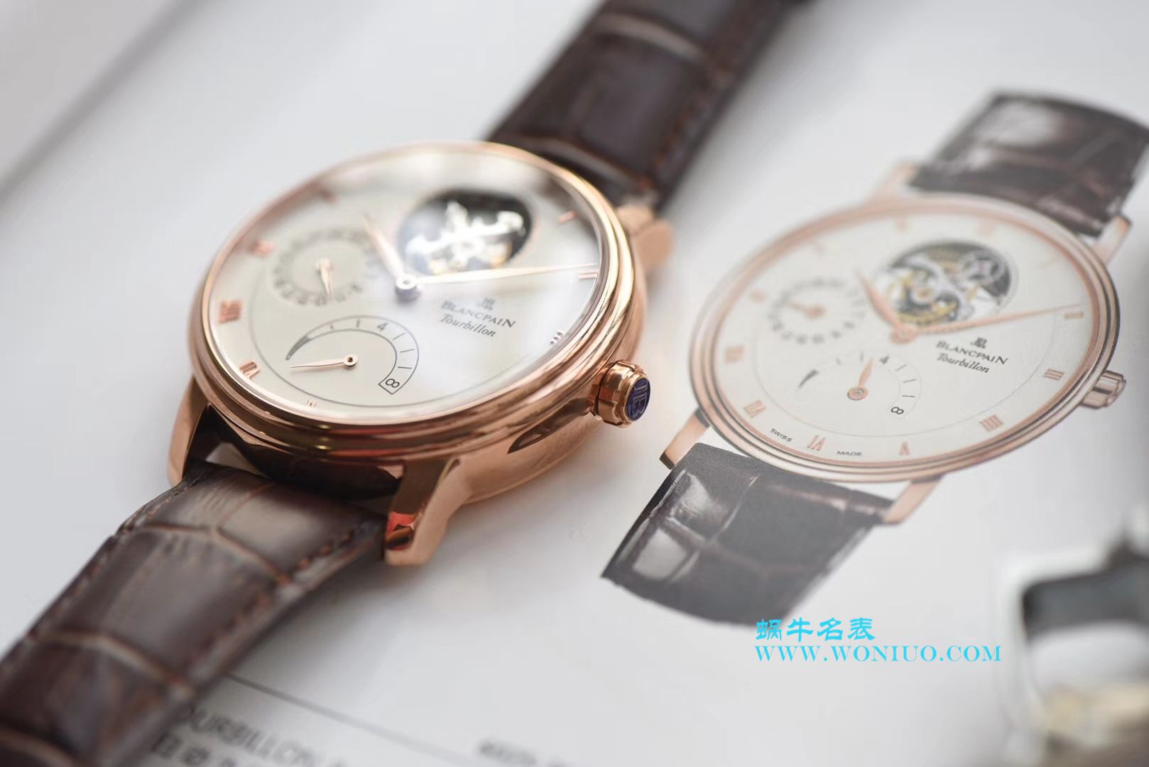 【JB一比一超A高仿手表】宝珀经典系列6025-3642-55B陀飞轮腕表 / BP042