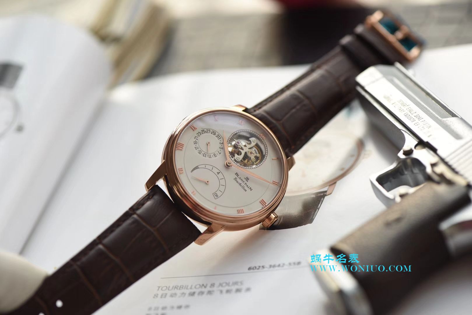【JB一比一超A高仿手表】宝珀经典系列6025-3642-55B陀飞轮腕表 / BP042