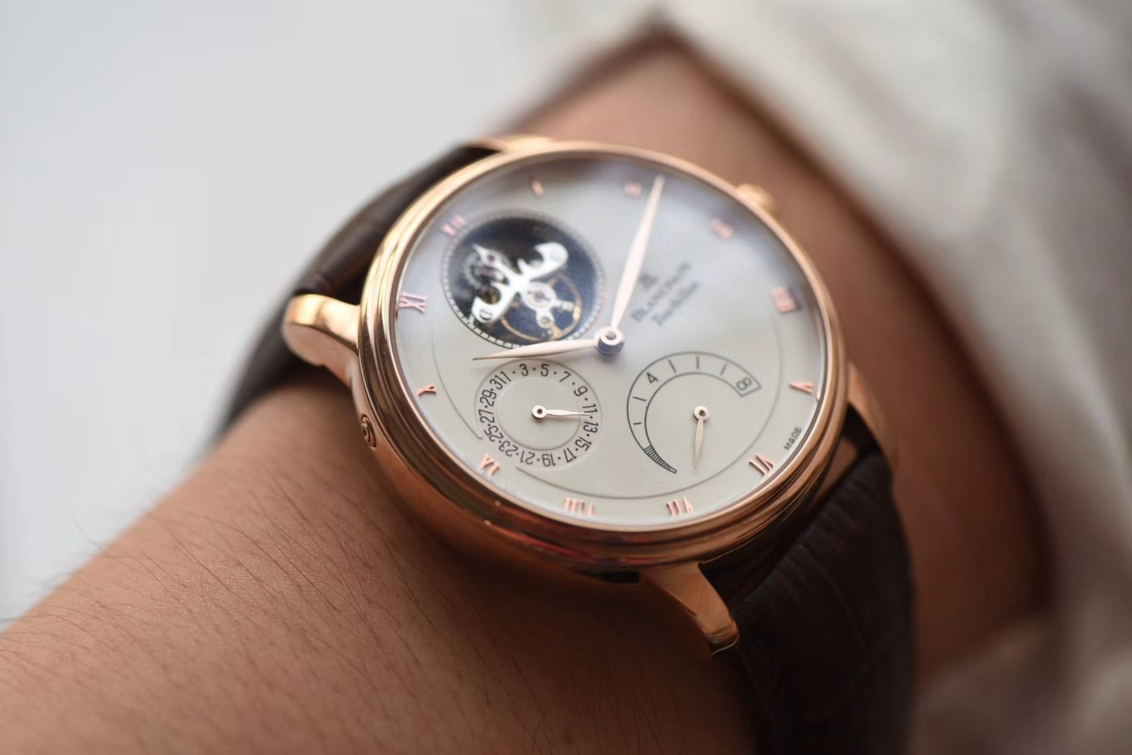 【JB一比一超A高仿手表】宝珀经典系列6025-3642-55B陀飞轮腕表 / BP042