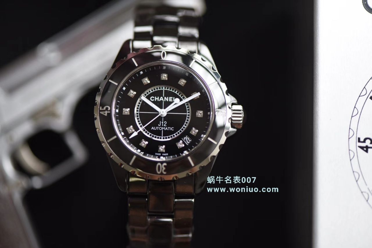 【独家视频评测】KOR韩版 香奈儿 J12香奈儿高仿INTENSE 重置加强版38MM 男女中性机械腕表 / X029