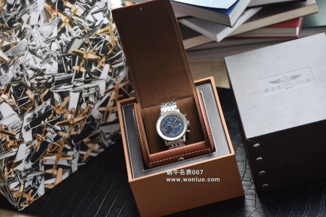 款堪称百年经典！百年灵航空计时原单货蓝面+黑面+皮带+钢带A1332412|C942|451A / BL083