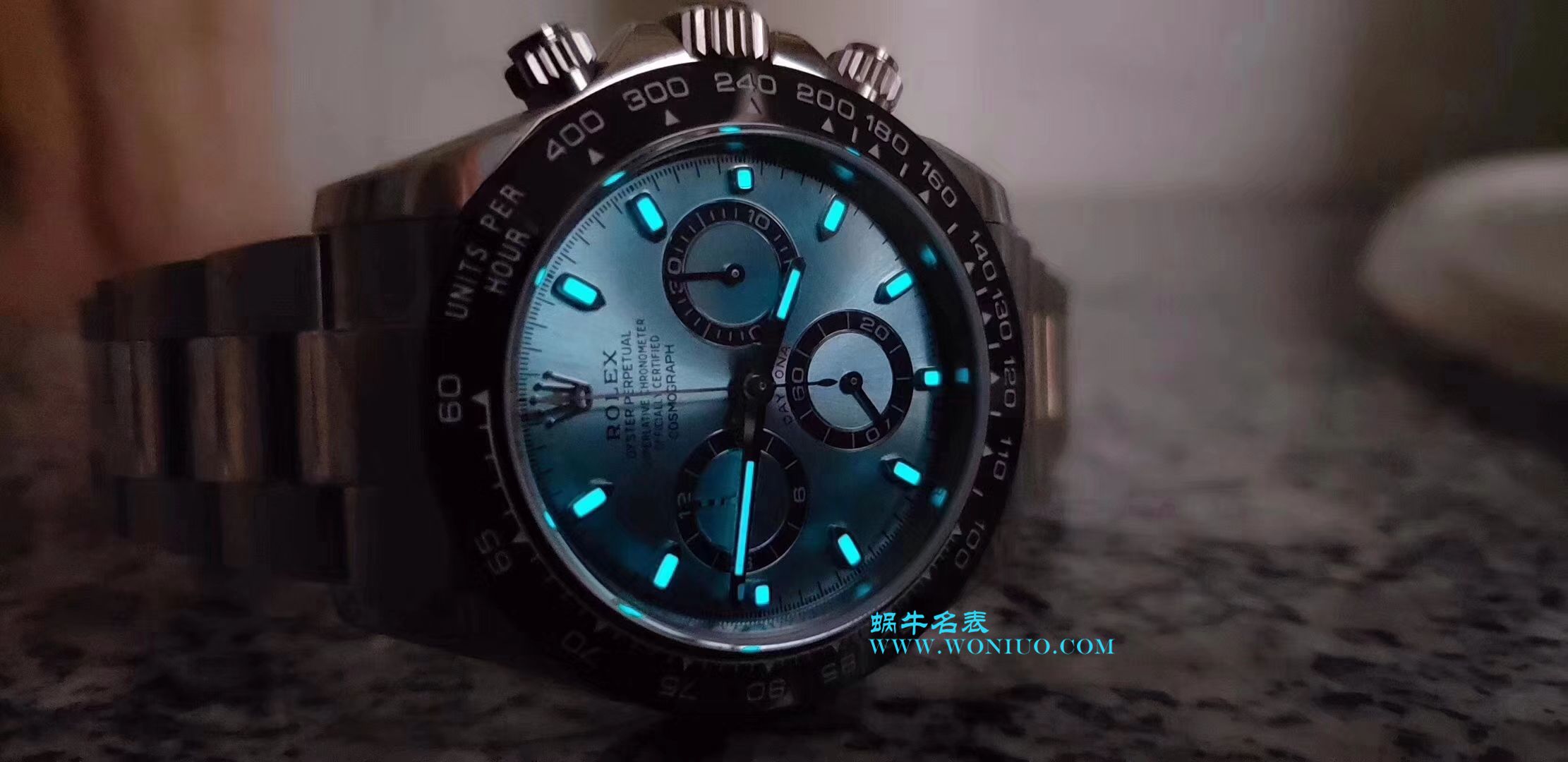 【N厂一比一超A高仿手表】劳力士宇宙计型迪通拿系列116506-78596冰蓝盘棕面计时外圈腕表 / R236