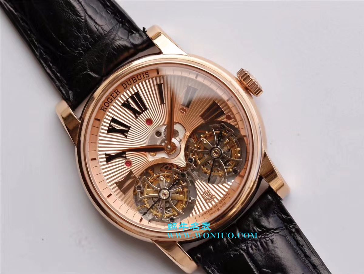 罗杰杜彼致敬系列真双陀飞轮 行业唯一一款搭载双飞轮的顶级复刻高仿腕表 / LJ022