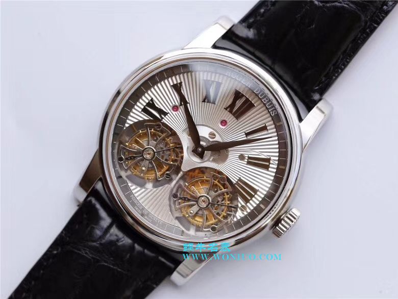 罗杰杜彼致敬系列真双陀飞轮 行业唯一一款搭载双飞轮的顶级复刻高仿腕表 / LJ022