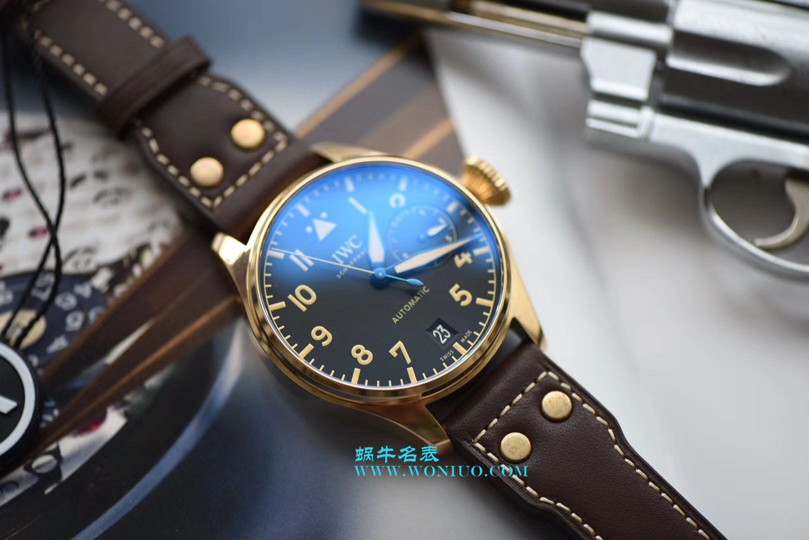 ZF新品--万国IWC空中霸主复刻高仿（大飞行员）系列——IW501005青铜腕表 / WG169