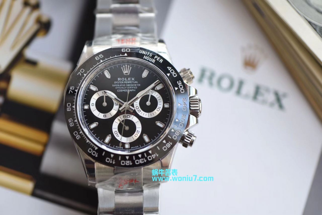 【N厂最新神作～原装结构4130迪通拿】一比一复刻高仿116500LN-78590陶瓷圈黑盘机械手表 / R218