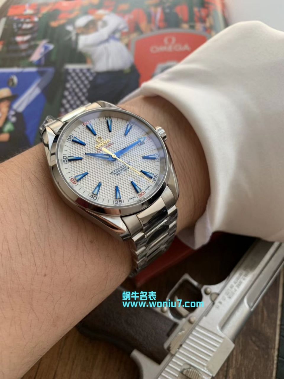 【VS一比一顶级超A高仿手表】欧米茄海马系列Aqua Terra“莱德杯”高尔夫231.10.42.21.02.005限量版腕表 / M358