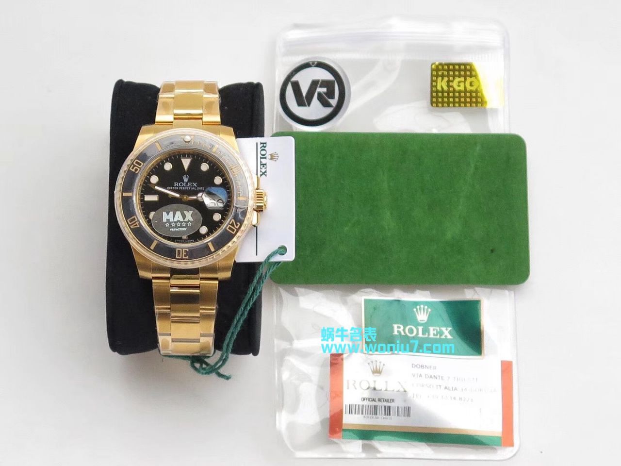 【独家视频评测VR一比一超A高仿手表】劳力士潜航者型116612-LN-97203包间金黑水鬼 / R197