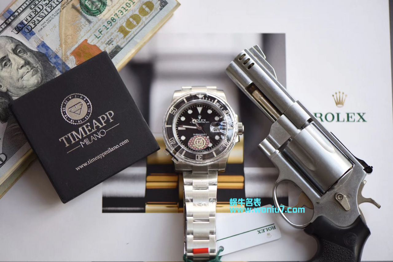 【视频解析DJ一比一超A顶级复刻高仿手表】劳力士潜航者型系列116610LN-97200 黑盘腕表(黑水鬼) / R239