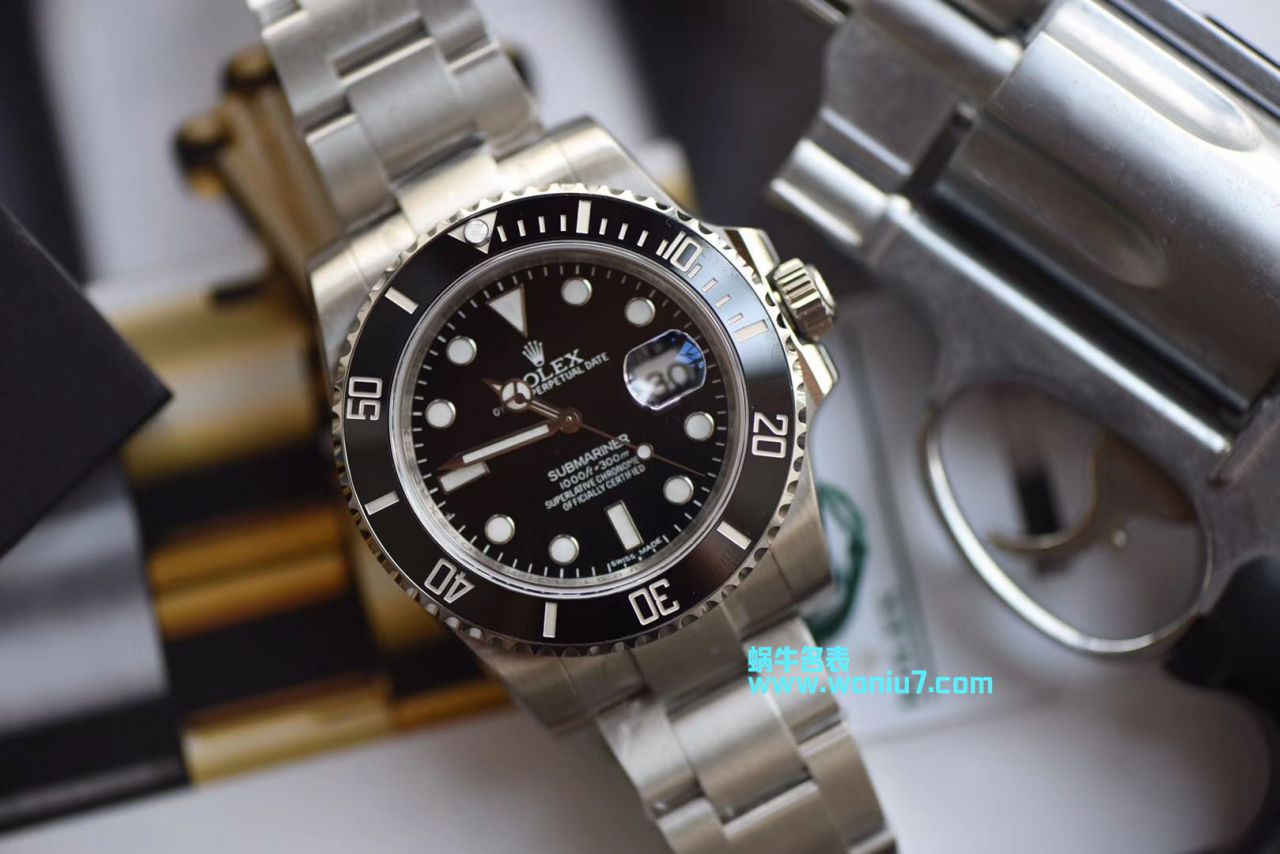 【视频解析DJ一比一超A顶级复刻高仿手表】劳力士潜航者型系列116610LN-97200 黑盘腕表(黑水鬼) / R239