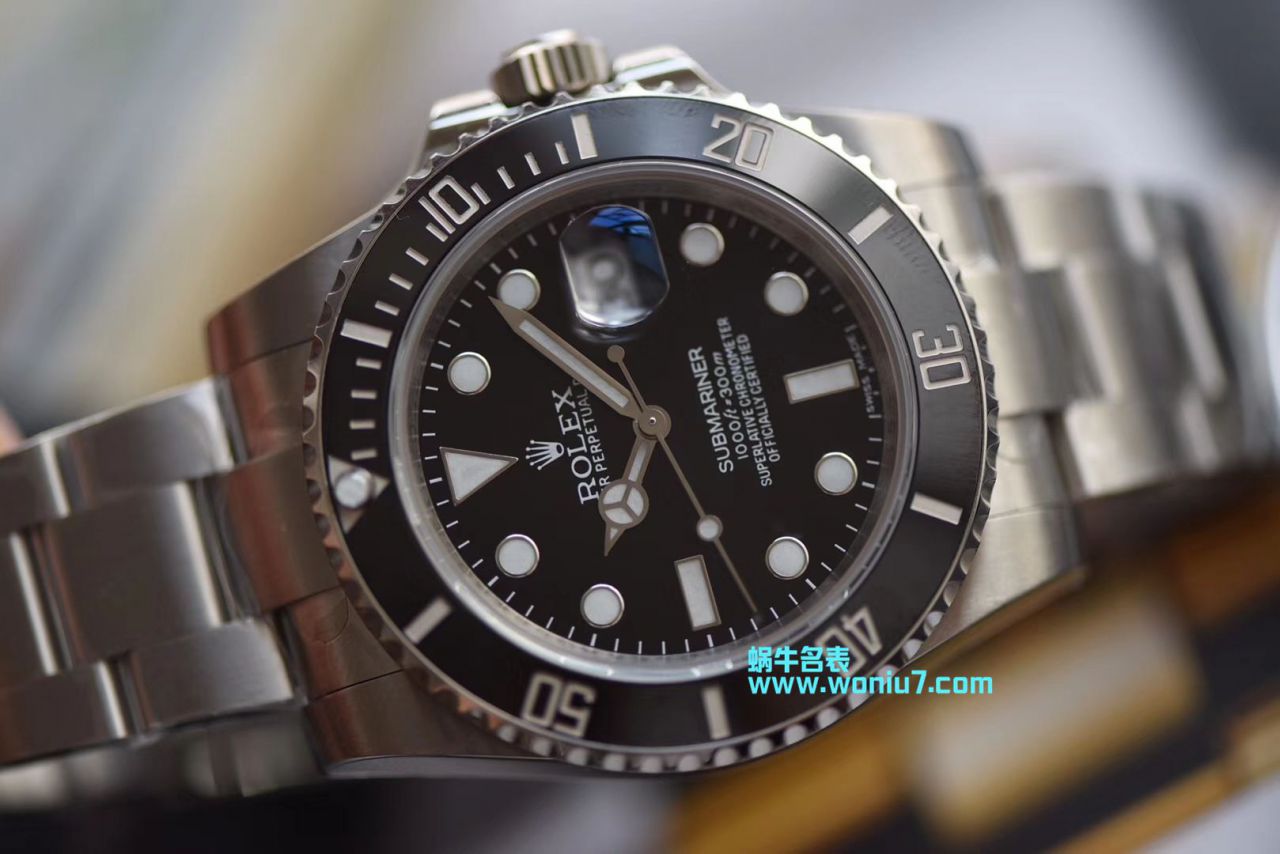 【视频解析DJ一比一超A顶级复刻高仿手表】劳力士潜航者型系列116610LN-97200 黑盘腕表(黑水鬼) / R239