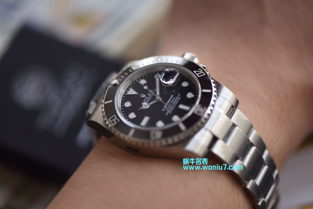 【视频解析DJ一比一超A顶级复刻高仿手表】劳力士潜航者型系列116610LN-97200 黑盘腕表(黑水鬼) / R239
