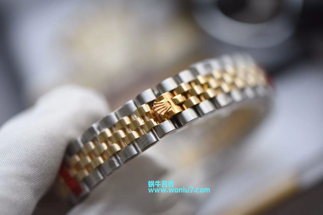 【包金款】劳力士女装日志型复刻高仿179173（条钉）279173（钻钉）香槟面腕表 / R250
