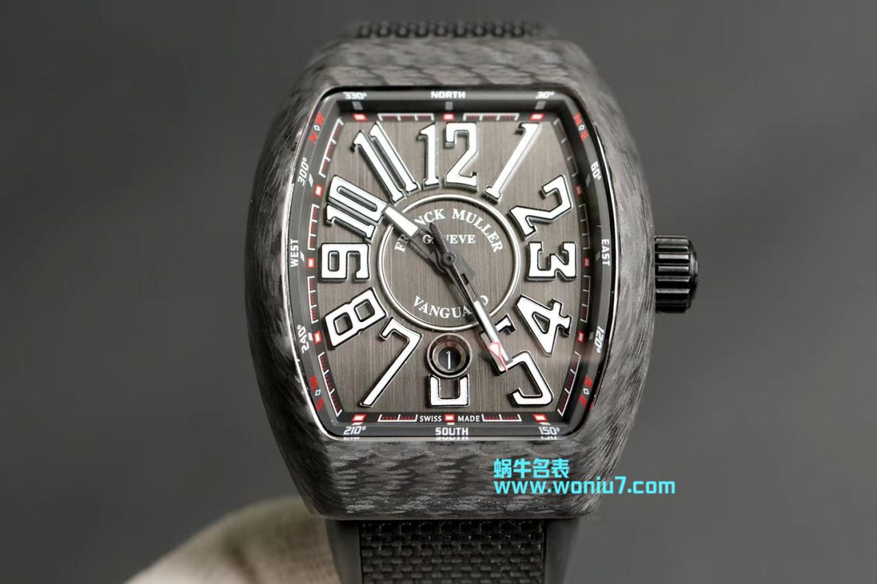 法穆兰FRANCK MULLER复刻高仿再创新作V45在夜幕低垂之时，Vanguard Carbon  fibre 展现充满未来感的外型，令人耳目一新 / FL026