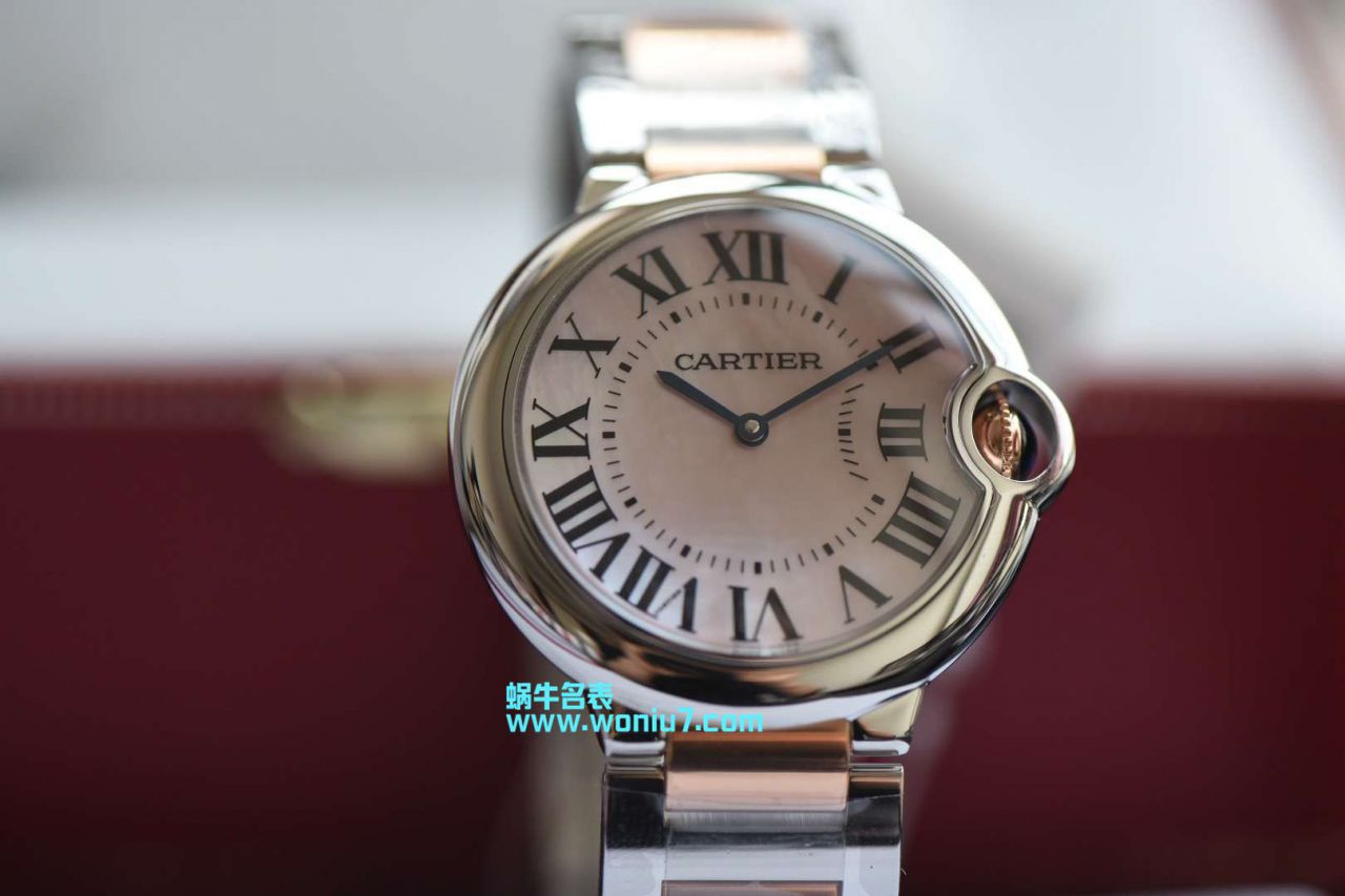 V6工厂～顶级复刻高仿蓝气球鼻祖工厂女装36MM直径间金石英款美艳天然贝母表面 / K171