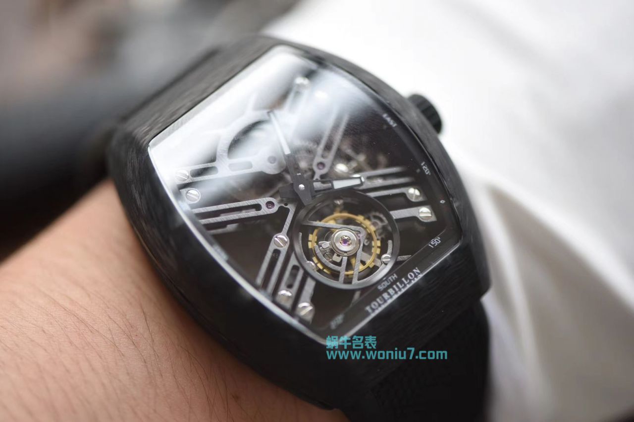 【JB一比一超A精高仿手表】法穆兰NEW SARATOGE系列V 45 T SQT CARBONE陀飞轮腕表 / FL030