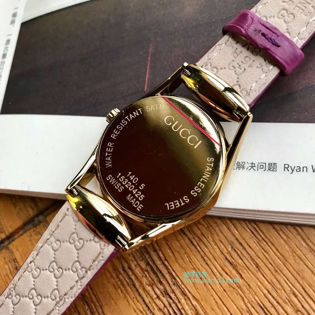 高端原单女装硬货！下手要快！Gucci新款真钻石英女表，表盘镶嵌52颗Vs1.1真钻、珍珠贝母面 / GUCCI KK11
