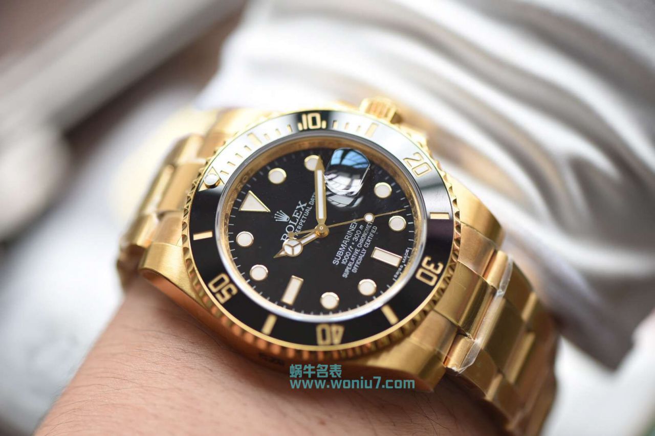 【独家视频评测VR一比一超A高仿手表】劳力士潜航者型116612-LN-97203包间金黑水鬼 / R197