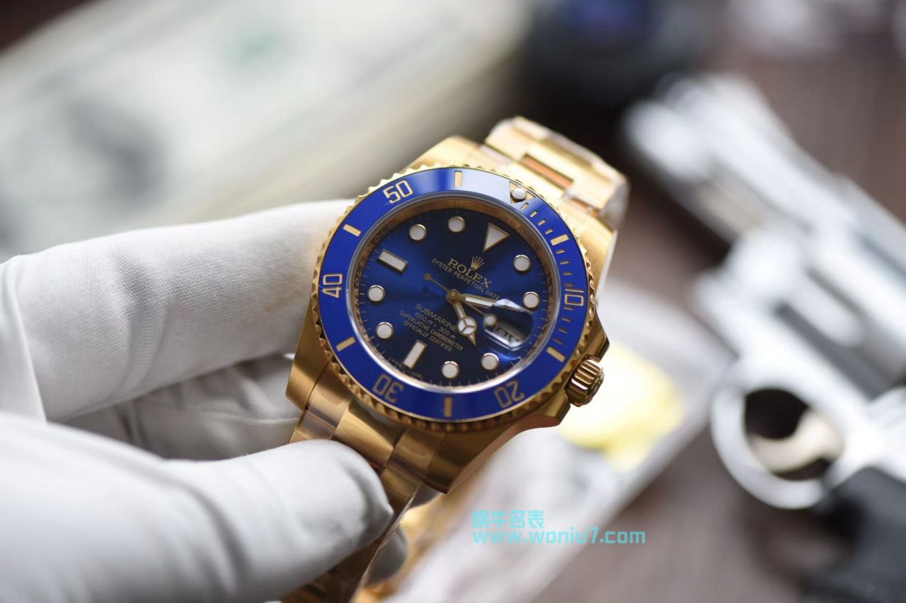 【VR全包真18K黄金款】劳力士潜航者型一比一复刻高仿116618LB-97208腕表 / R262