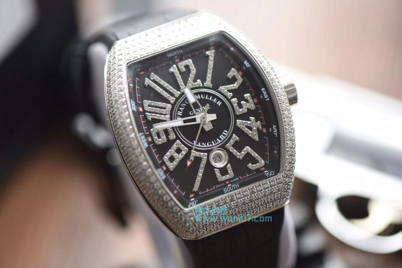 【最高版本复刻高仿～F M 霸气V45】法兰克穆勒VANGUARD系列V45镶钻腕表 / FL031