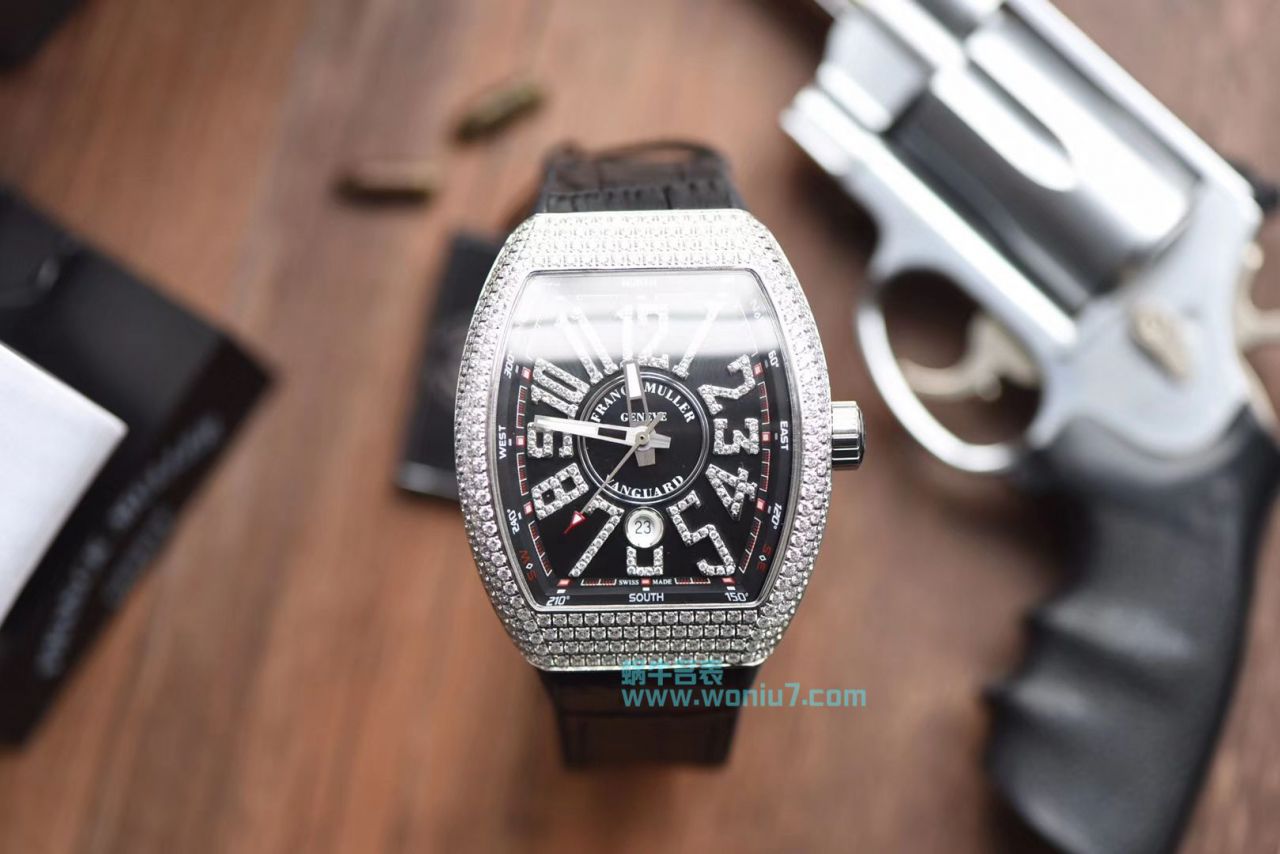 【最高版本复刻高仿～F M 霸气V45】法兰克穆勒VANGUARD系列V45镶钻腕表 / FL031