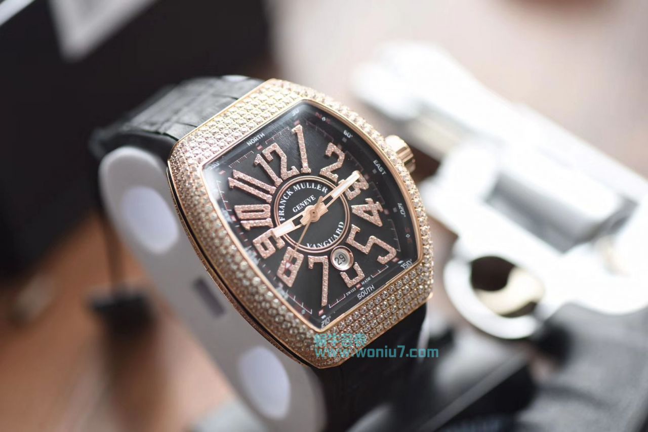 【最高版本复刻高仿～F M 霸气V45】法兰克穆勒VANGUARD系列V45镶钻腕表 / FL031