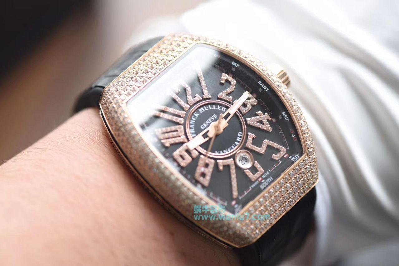 【最高版本复刻高仿～F M 霸气V45】法兰克穆勒VANGUARD系列V45镶钻腕表 / FL031