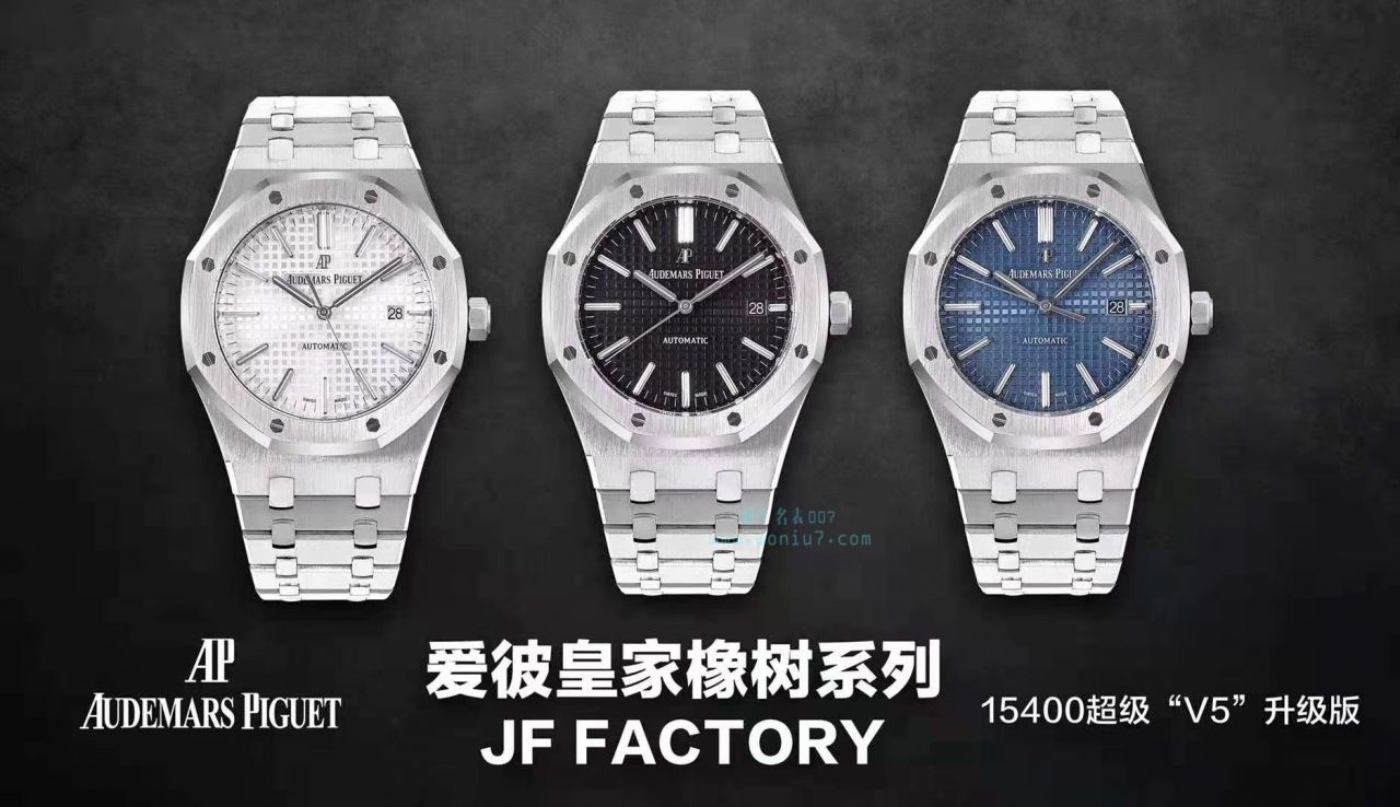 【视频解说】JF厂一比一高精仿手表之爱彼皇家橡树系列15400ST.OO.1220ST.02男表 / APBF022B