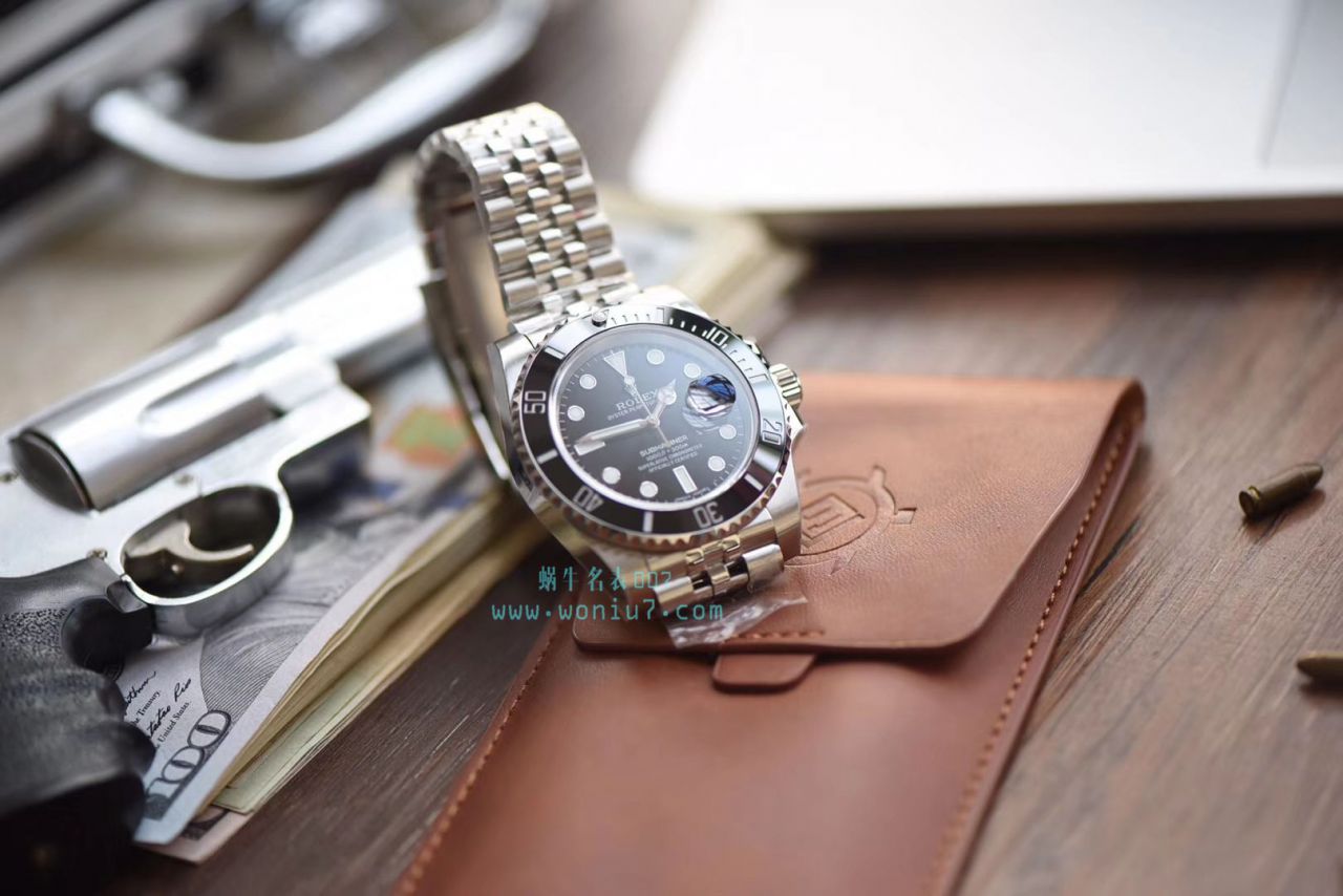【V9厂出品，搭配五珠链】劳力士潜航者型顶级复刻高仿116610LN-97200 黑盘腕表(黑水鬼)、116610LV-97200 绿盘腕表(绿水鬼) / R268