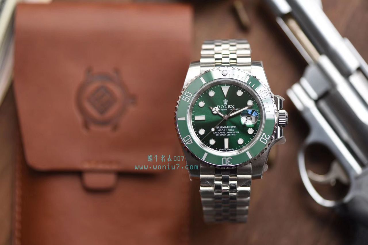 【V9厂出品，搭配五珠链】劳力士潜航者型顶级复刻高仿116610LN-97200 黑盘腕表(黑水鬼)、116610LV-97200 绿盘腕表(绿水鬼) / R268