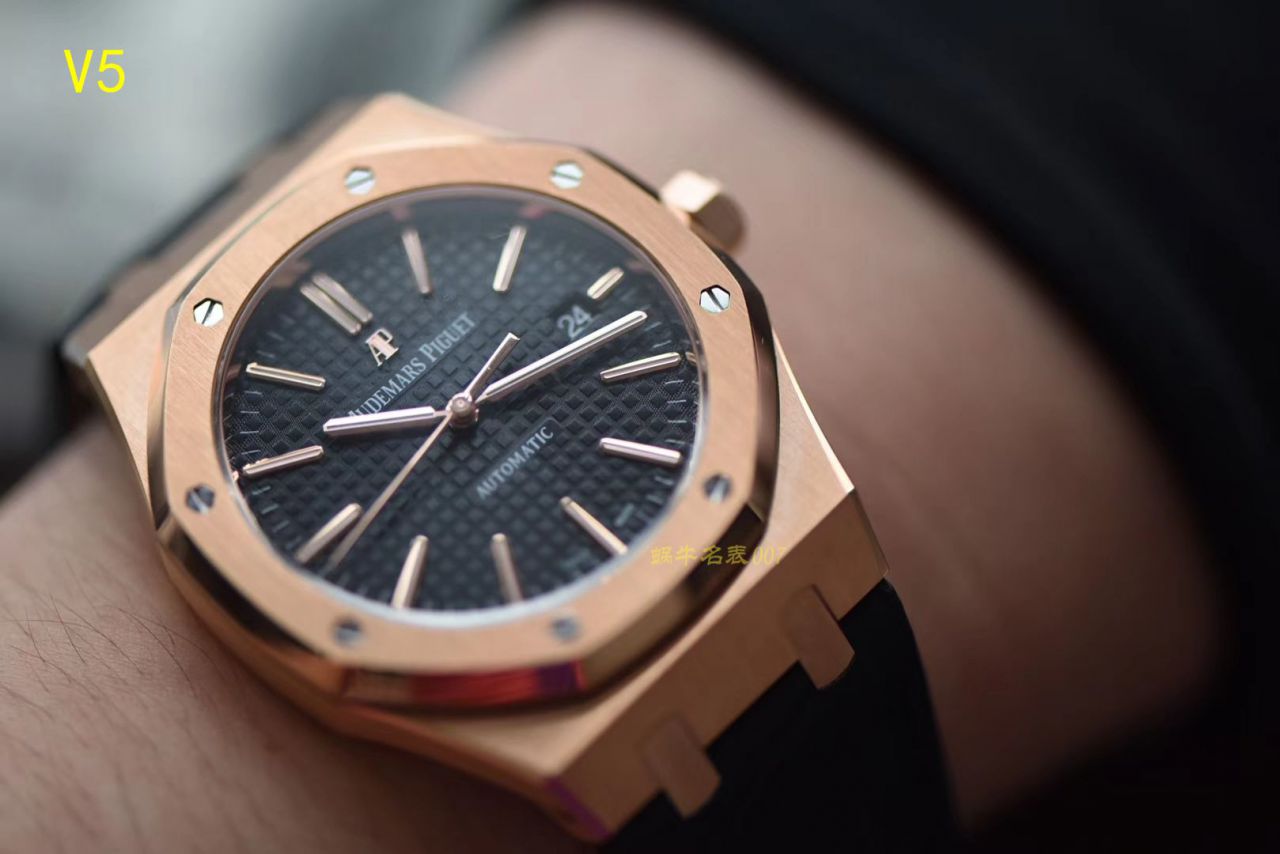 【JF厂顶级复刻高仿手表】皇家橡树系列 皇家橡树自动上链15400OR.OO.1220OR.02腕表 / AP019